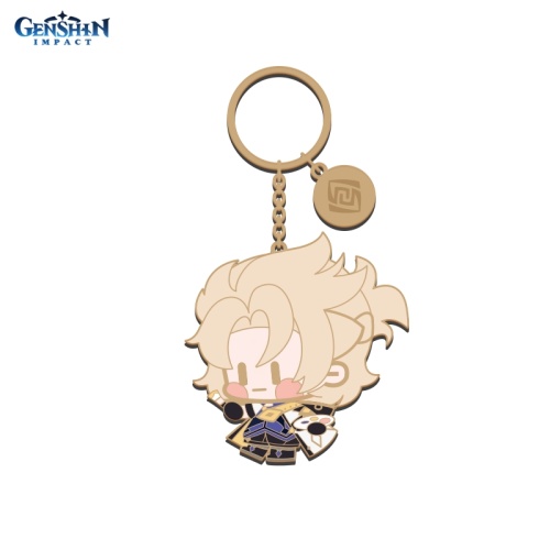 Брелок металический Chibi Character Metal Keychain Albedo[ПОДАРКИ]