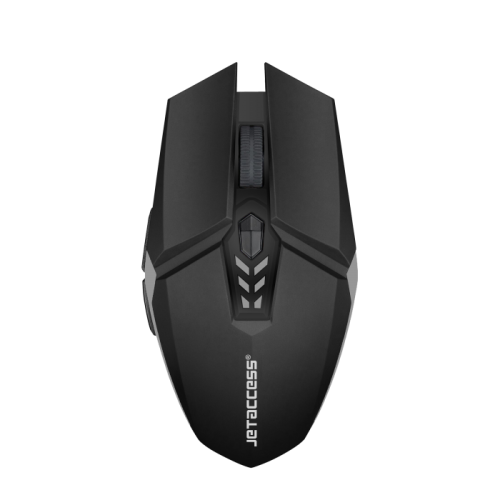 Беспроводная оптическая мышь JETACCESS OM-U58G черно-серая (800/1200/1600dpi, 6 кнопок, USB)